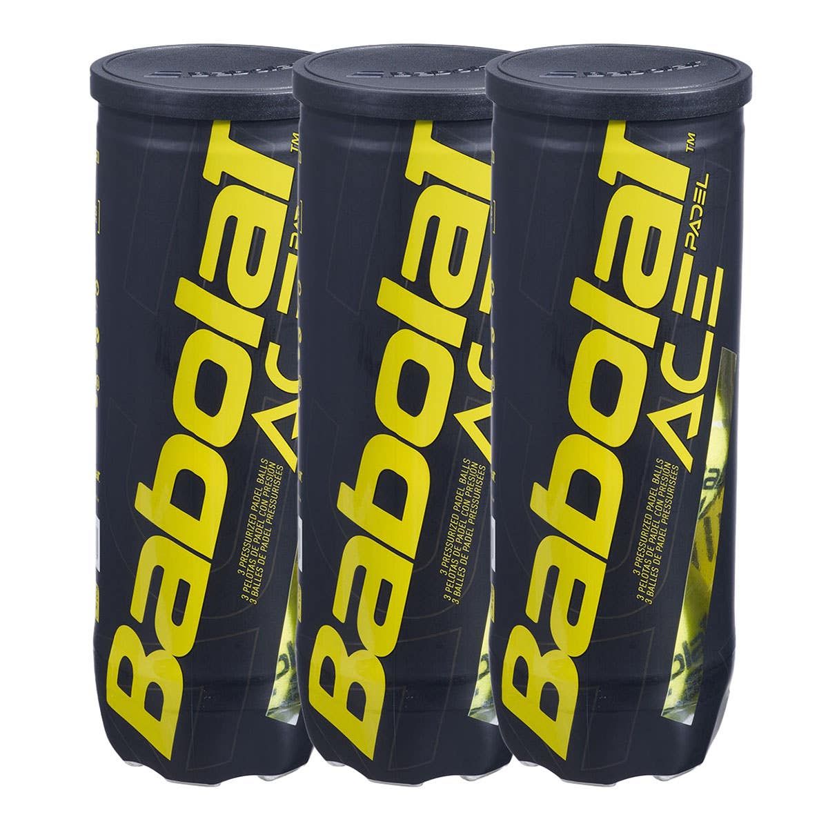 TRIPACK DE BOTES DE 3 BOLAS BABOLAT ACE PADEL