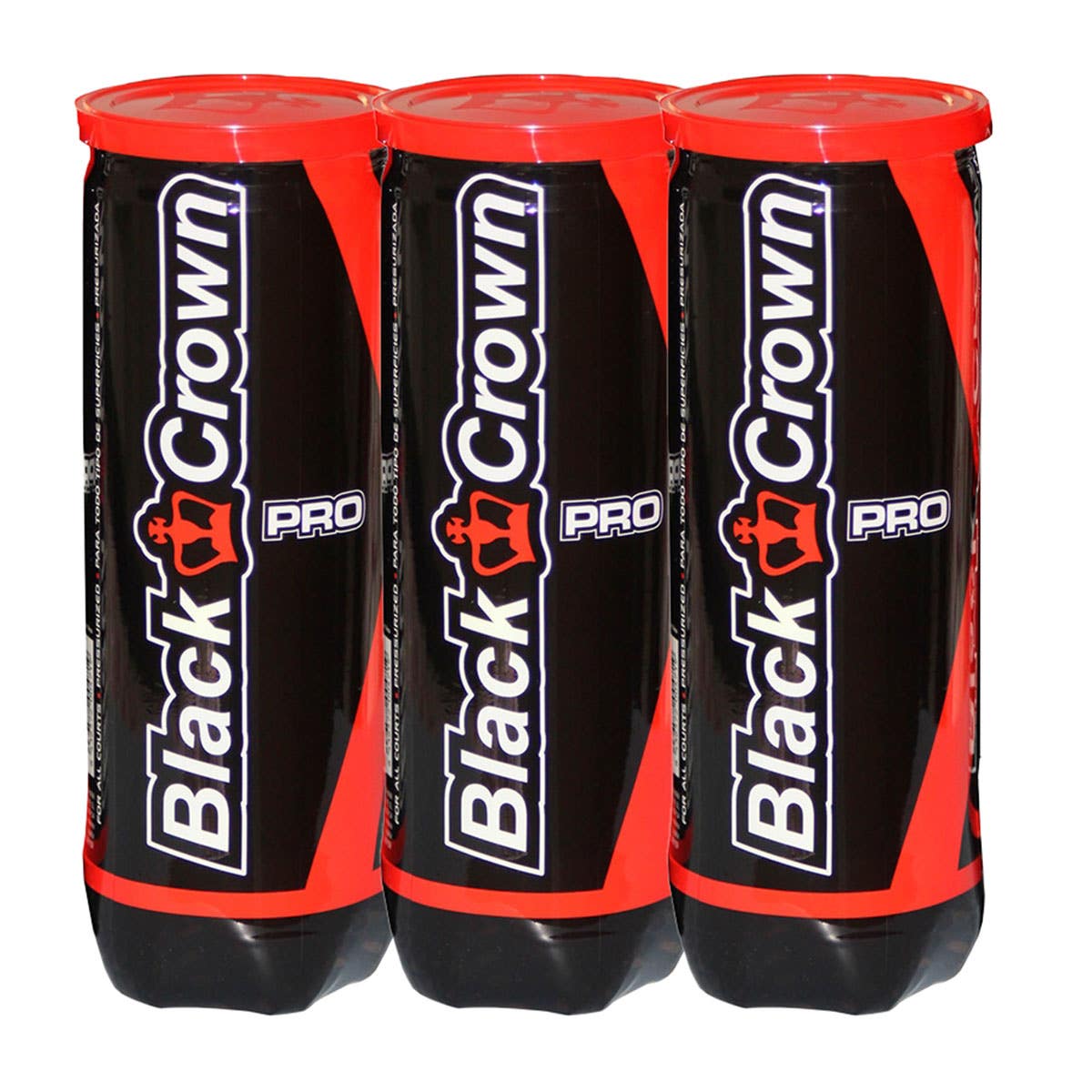 TRIPACK DE BOTES DE 3 BOLAS BLACK CROWN PRO