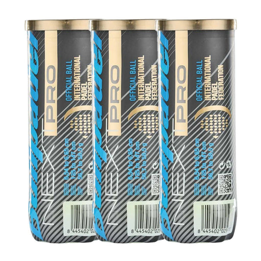 TRIPACK DE BOTES DE 3 BOLAS BULLPADEL FIP NEXT PRO