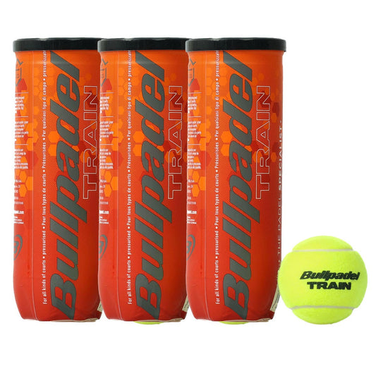 TRIPACK DE BOTES DE 3 BOLAS BULLPADEL TRAIN