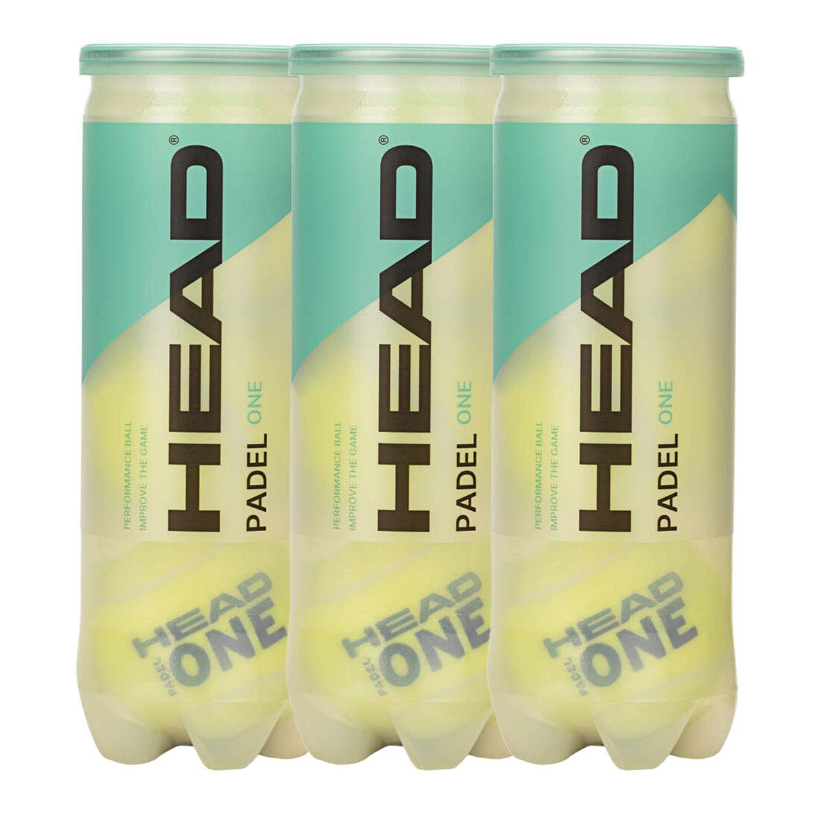 TRIPACK DE BOTES DE 3 BOLAS HEAD PADEL ONE