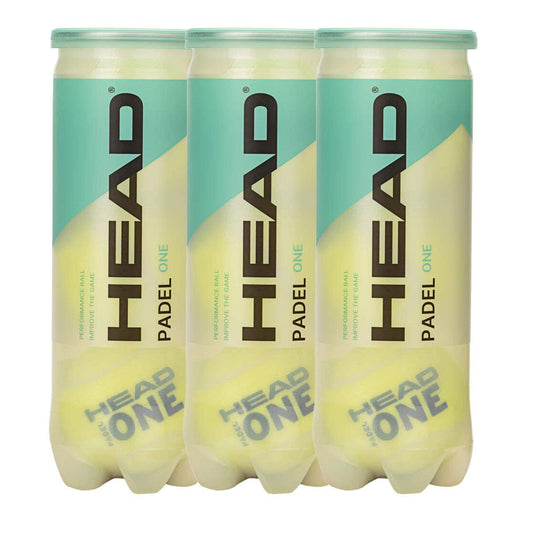 TRIPACK DE BOTES DE 3 BOLAS HEAD PADEL ONE