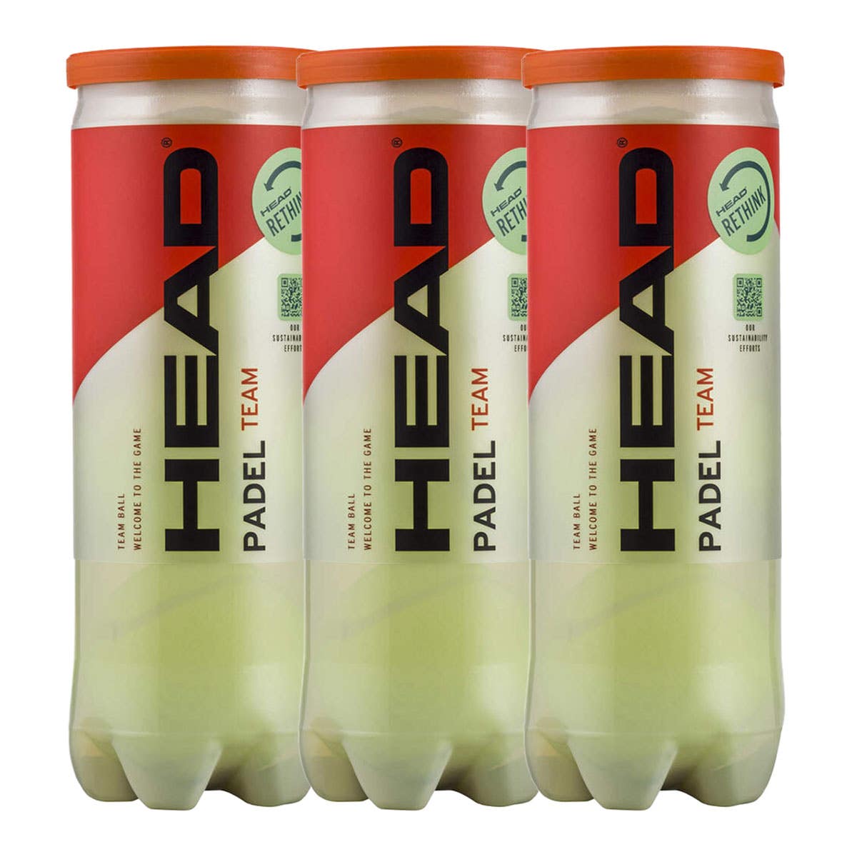 TRIPACK DE BOTES DE 3 BOLAS HEAD PADEL TEAM