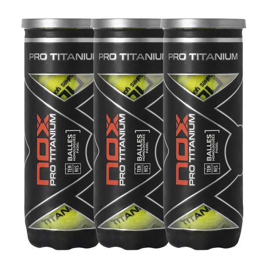 TRIPACK DE BOTES DE 3 BOLAS NOX TITANIUM PRO