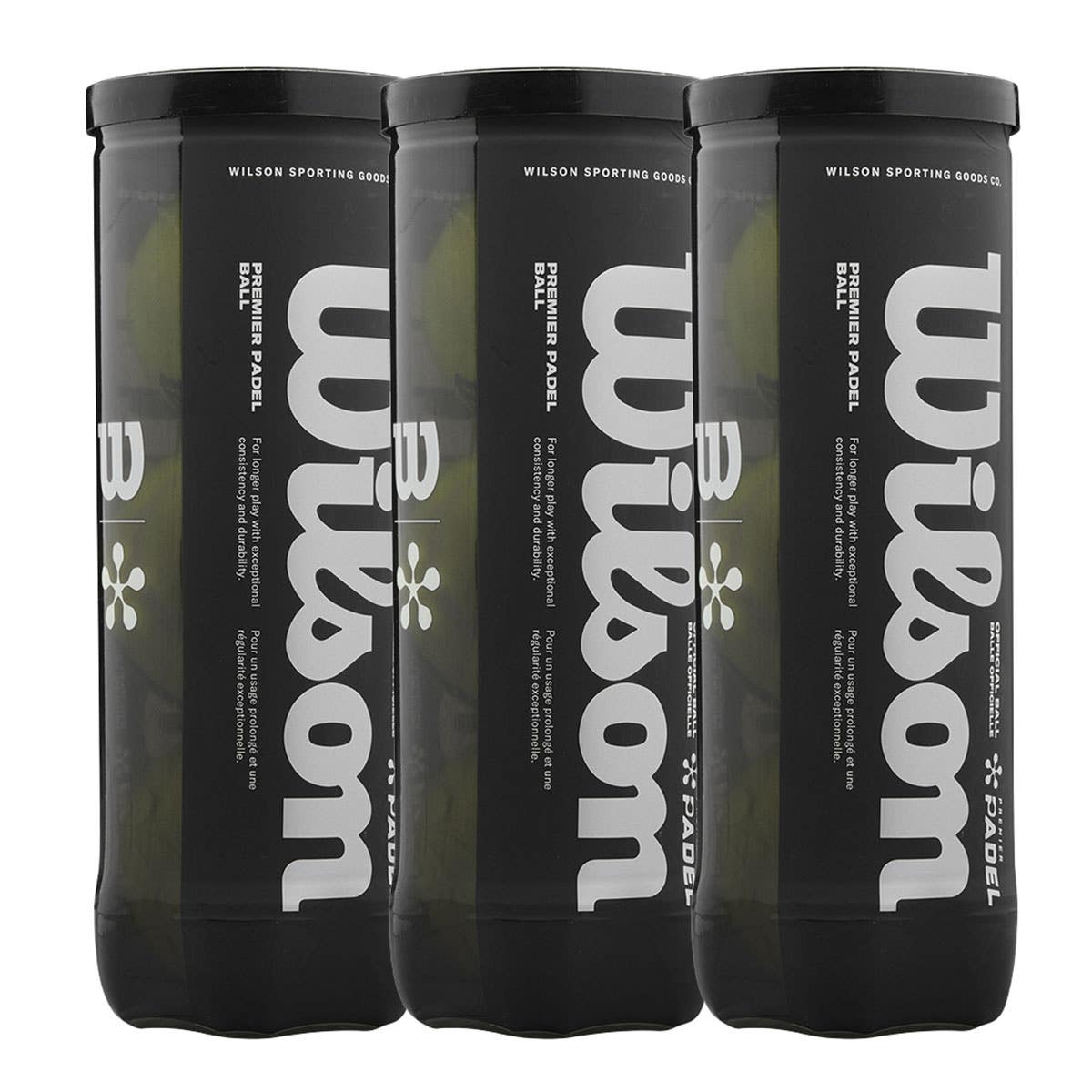 TRIPACK DE BOTES DE 3 BOLAS WILSON PREMIER PADEL