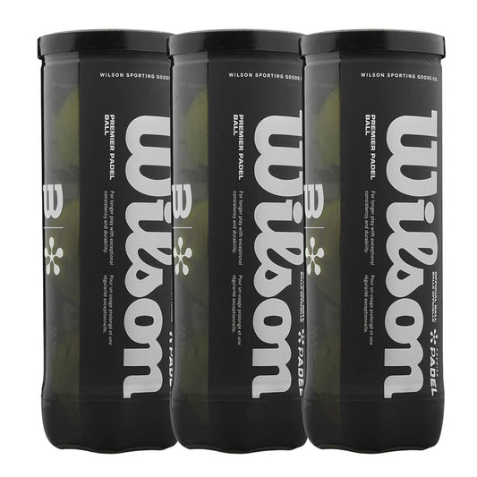 TRIPACK DE BOTES DE 3 BOLAS WILSON PREMIER PADEL