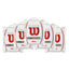 PACK 5 BOLSAS 12 UDS. OVERGRIPS WILSON PRO PERFORADO BLANCO