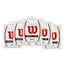 PACK 5 BOLSAS 12 UDS. OVERGRIPS WILSON PRO LISO BLANCO WRZ4016WH