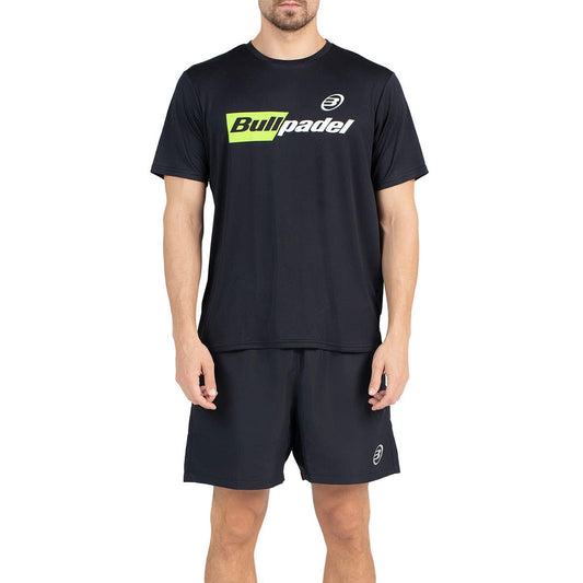 CAMISETA BULLPADEL HOMBRE BPCM-PN06 NEGRO