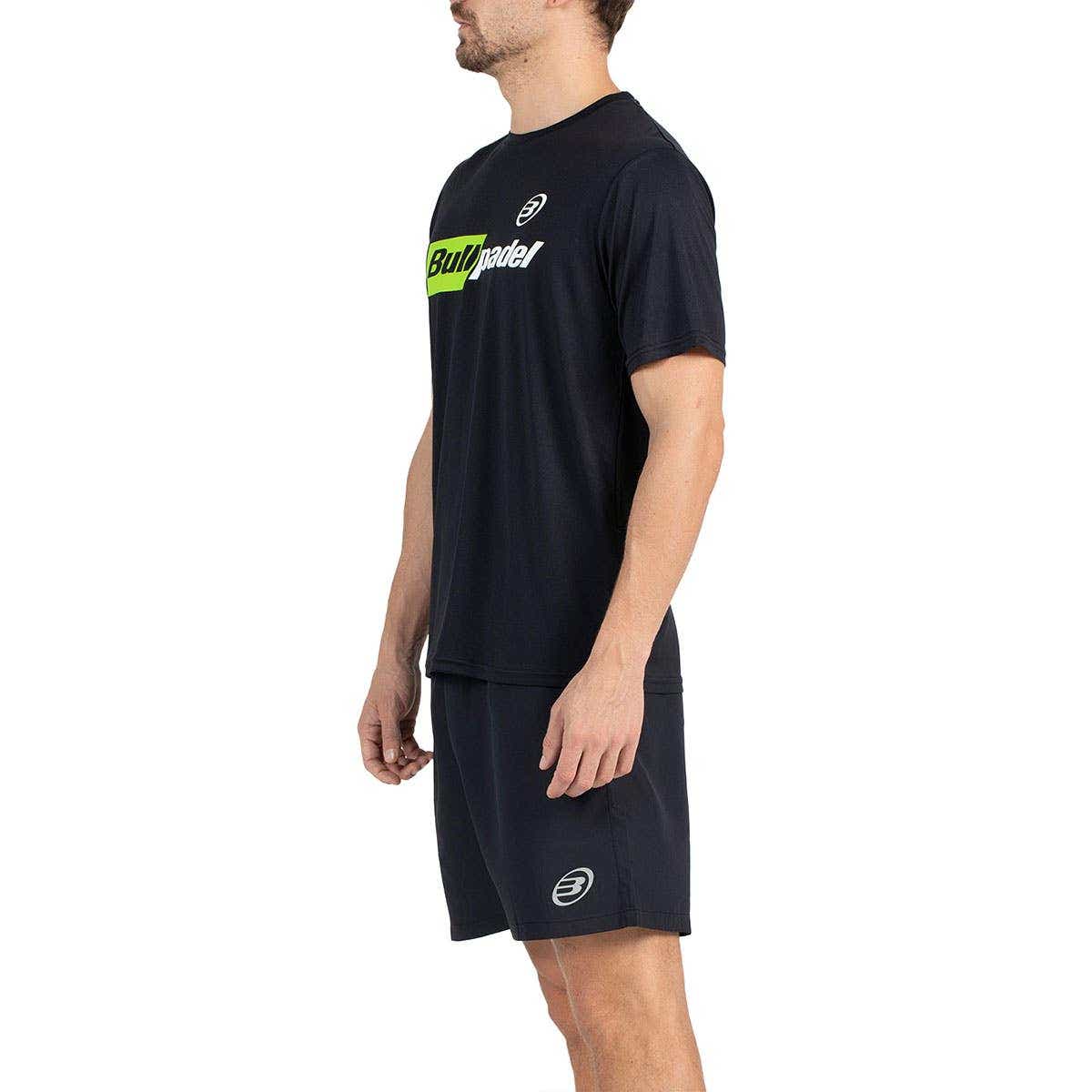 CAMISETA BULLPADEL HOMBRE BPCM-PN06 NEGRO