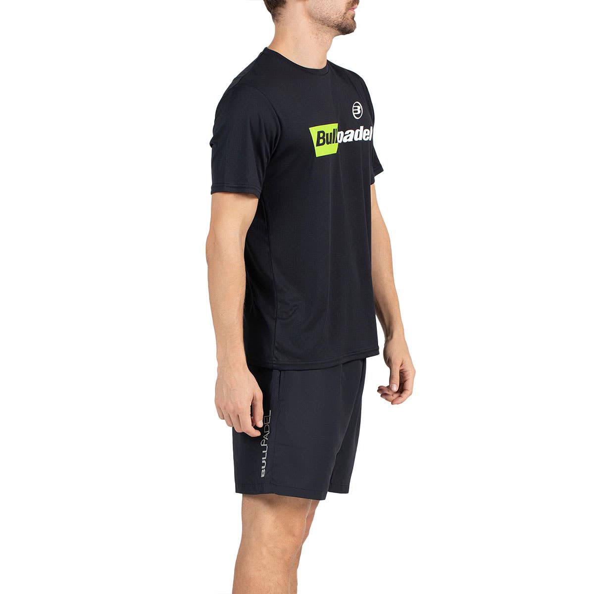 CAMISETA BULLPADEL HOMBRE BPCM-PN06 NEGRO