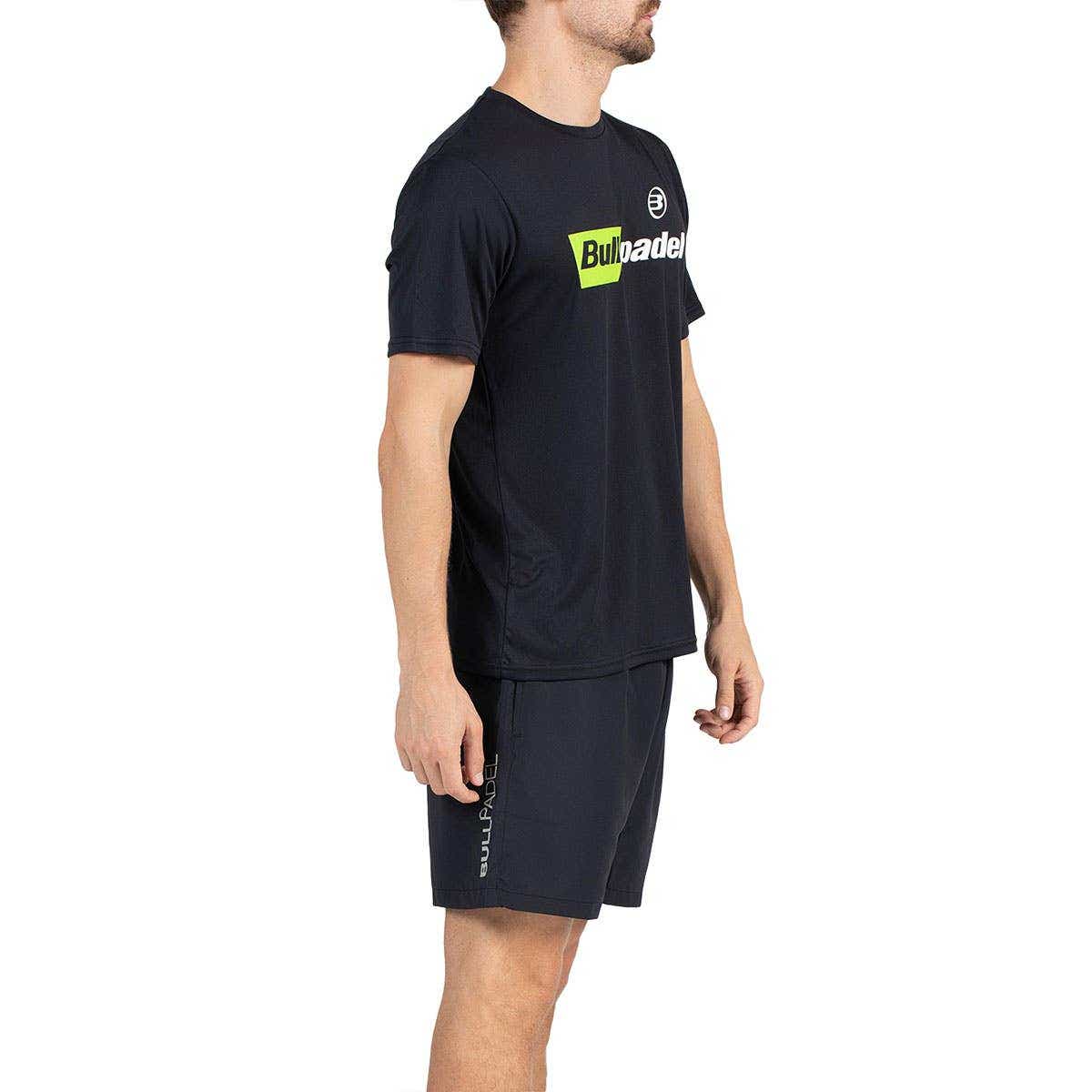 CAMISETA BULLPADEL HOMBRE BPCM-PN06 NEGRO