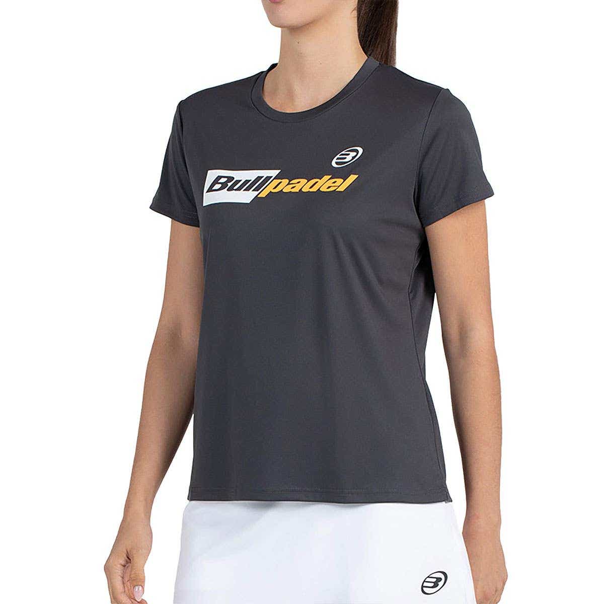 CAMISETA BULLPADEL BPCM-PN07 MUJER NEGRO