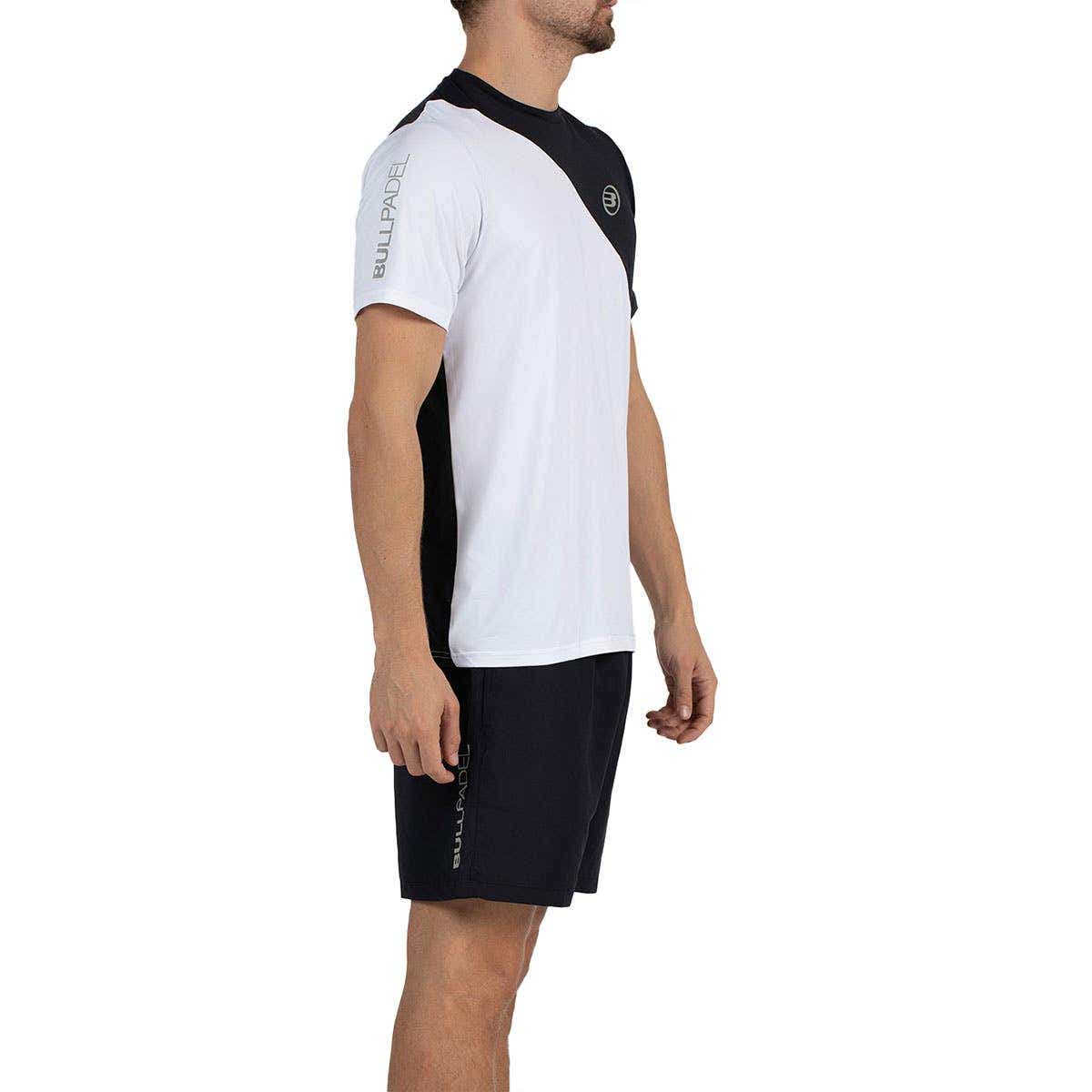 CAMISETA BULLPADEL PALAZUEL BLANCO