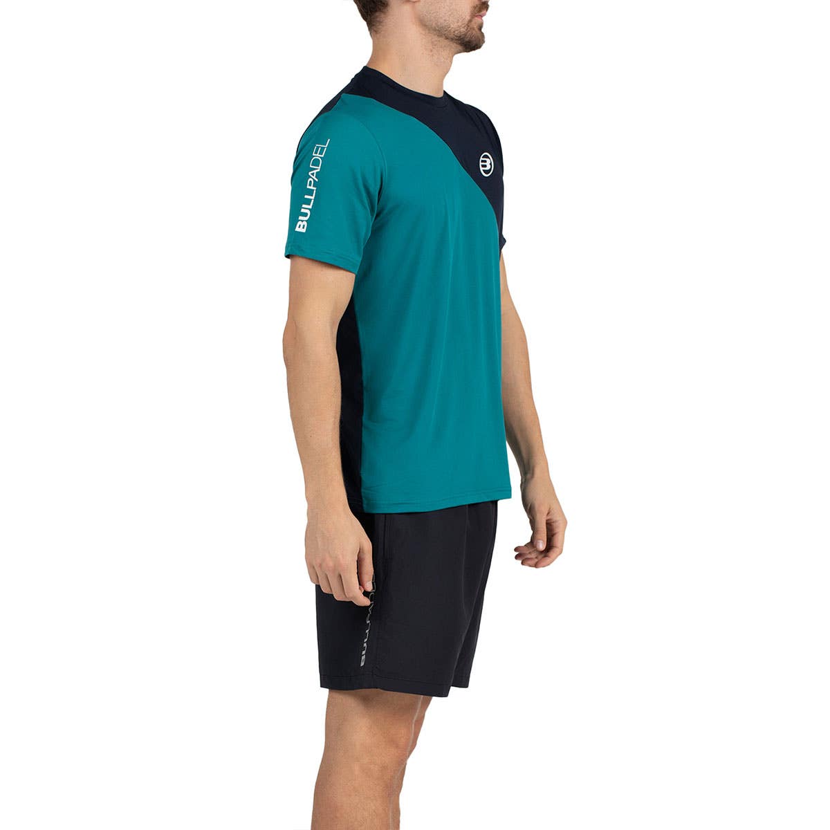CAMISETA BULLPADEL PALAZUEL AZUL TURQUESA