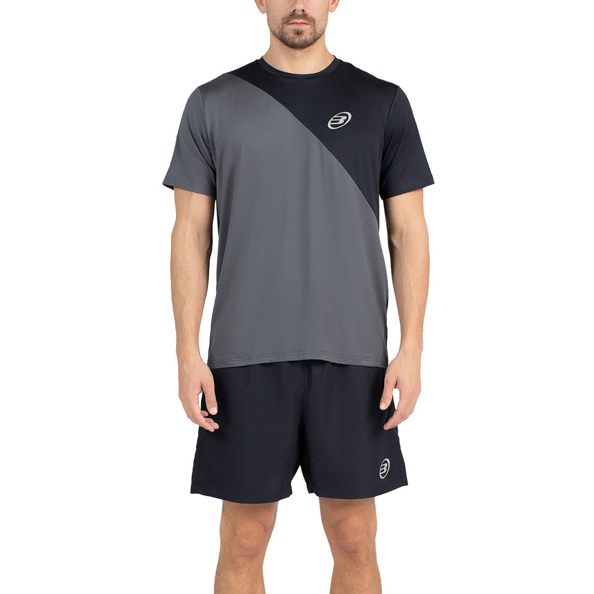 CAMISETA BULLPADEL PALAZUEL GRIS