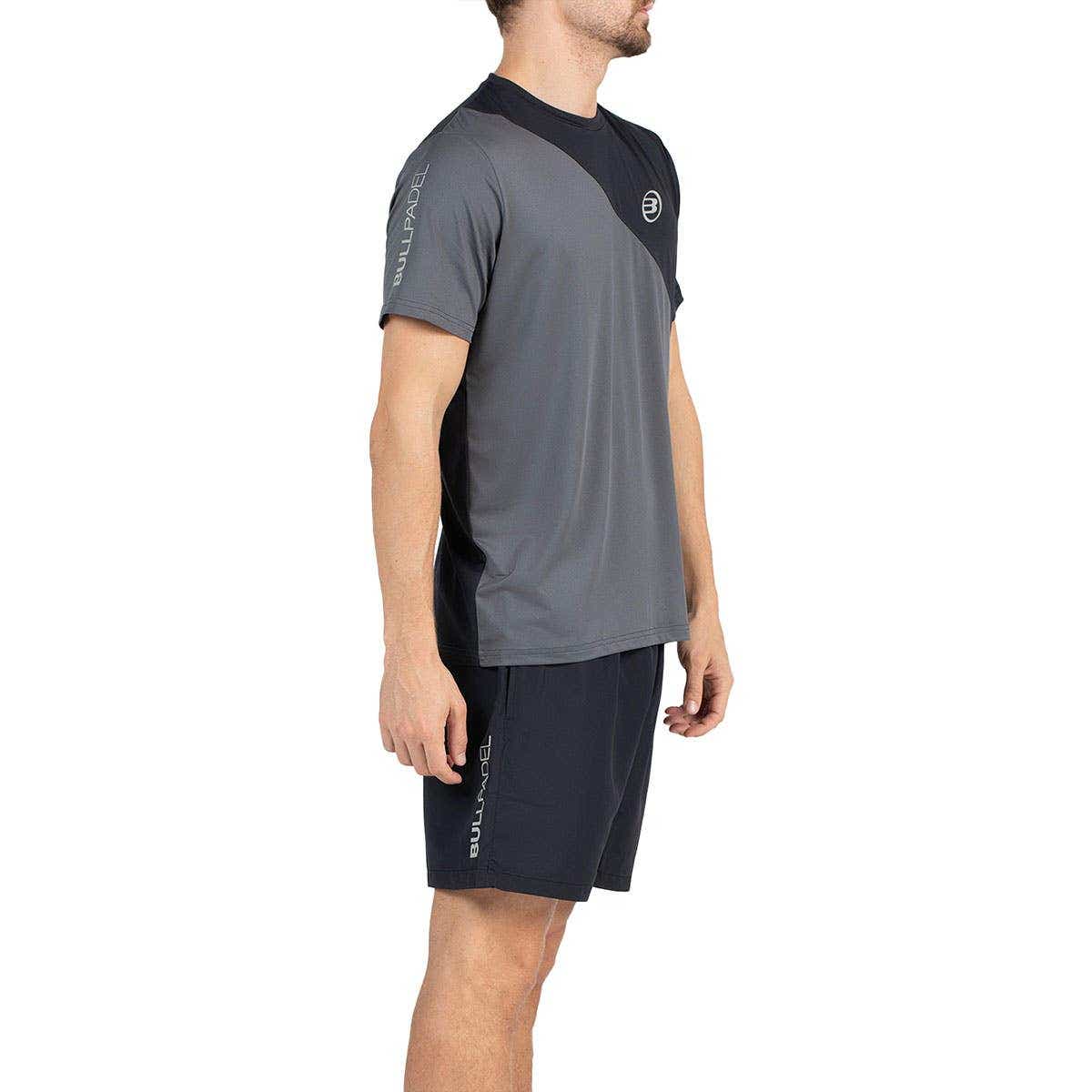 CAMISETA BULLPADEL PALAZUEL GRIS