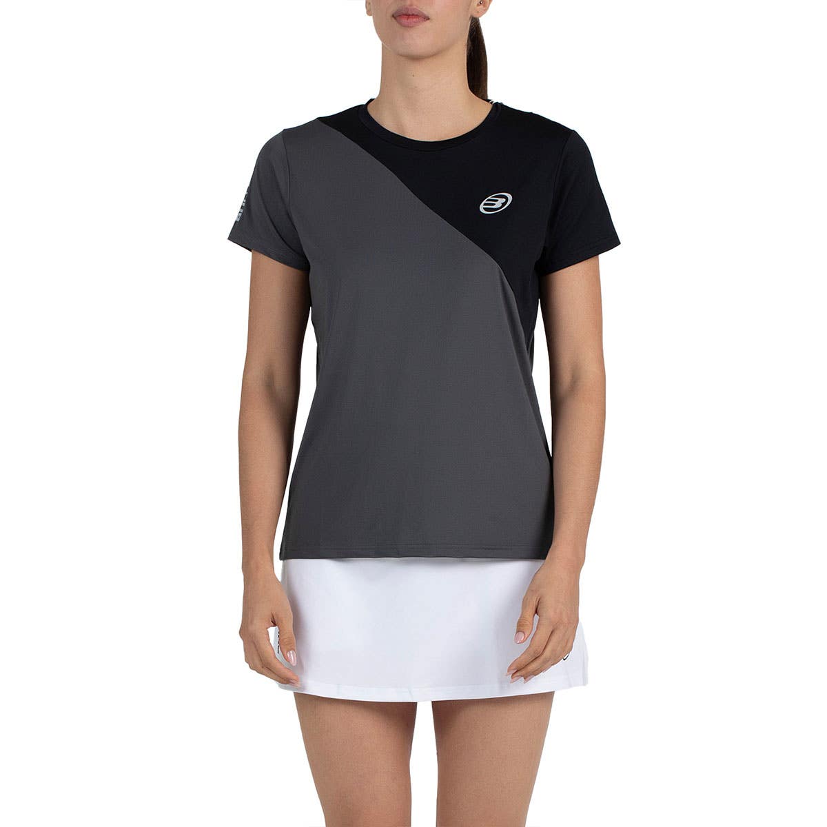 CAMISETA BULLPADEL PALOMERO MUJER EX GRIS
