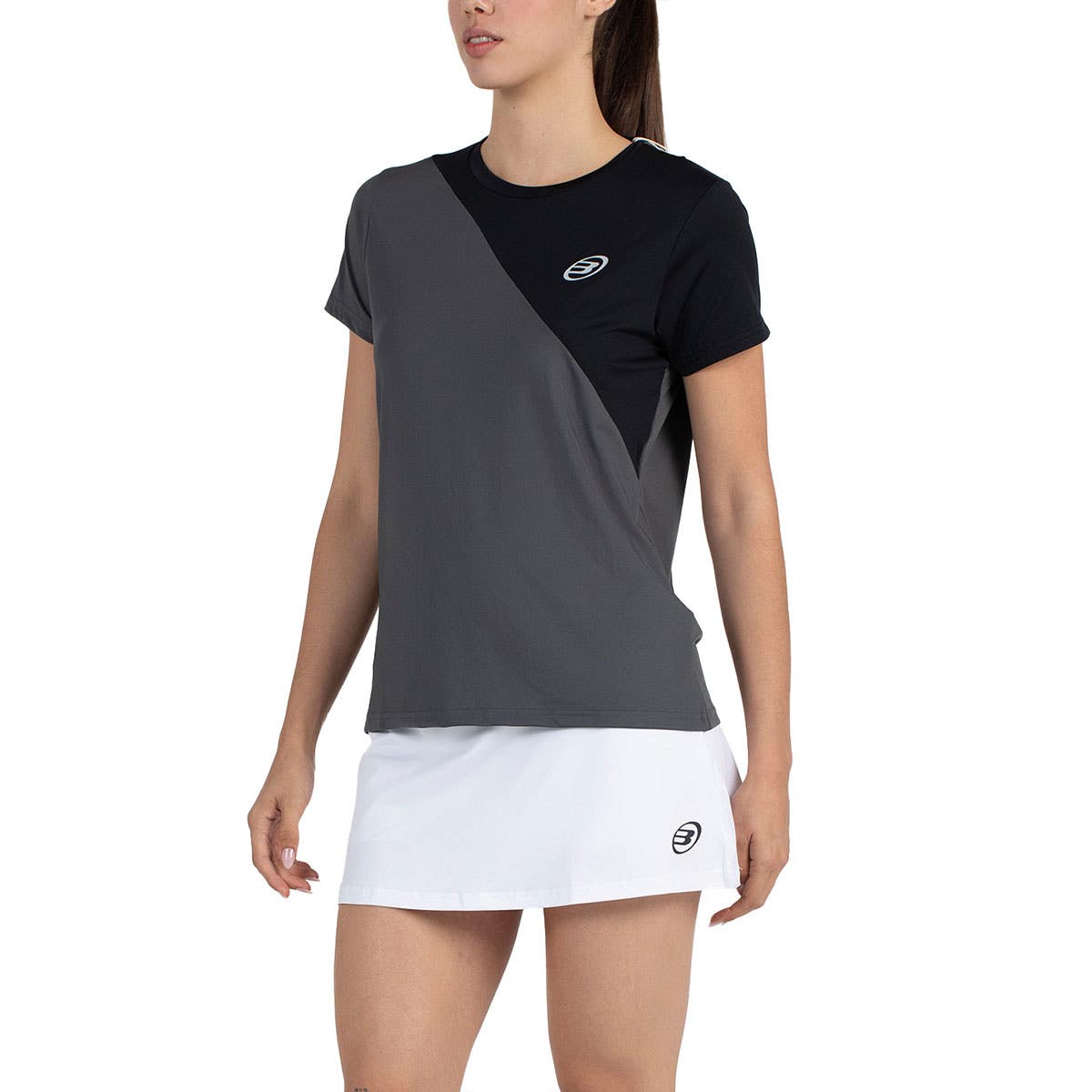 CAMISETA BULLPADEL PALOMERO MUJER EX GRIS