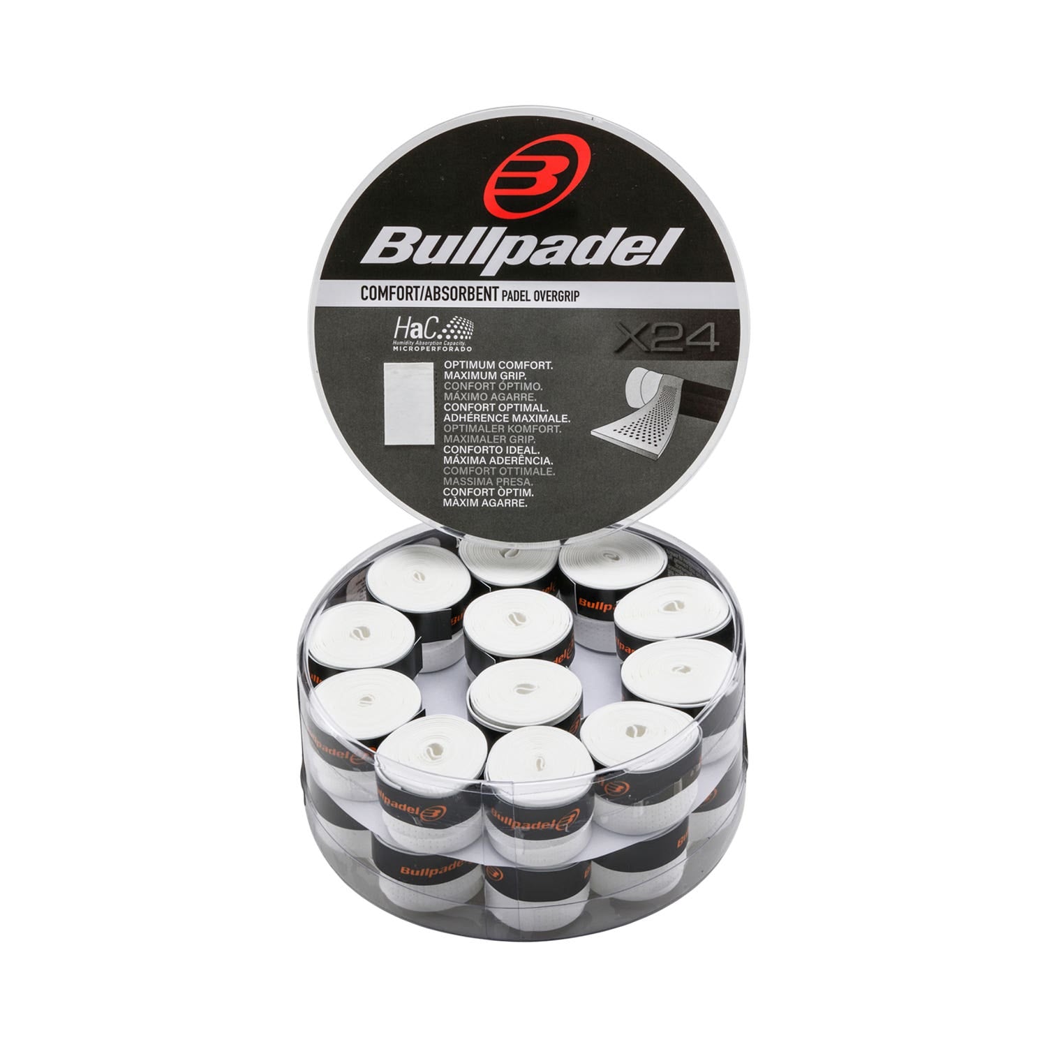 CUBO 24 UDS. OVERGRIPS BULLPADEL COMFORT HAC GB1615