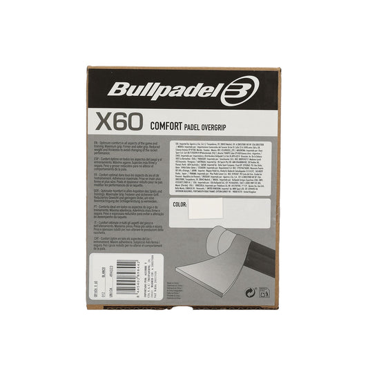 BOX 60 OVERGRIPS BULLPADEL COMFORT GB1606 BLANCO