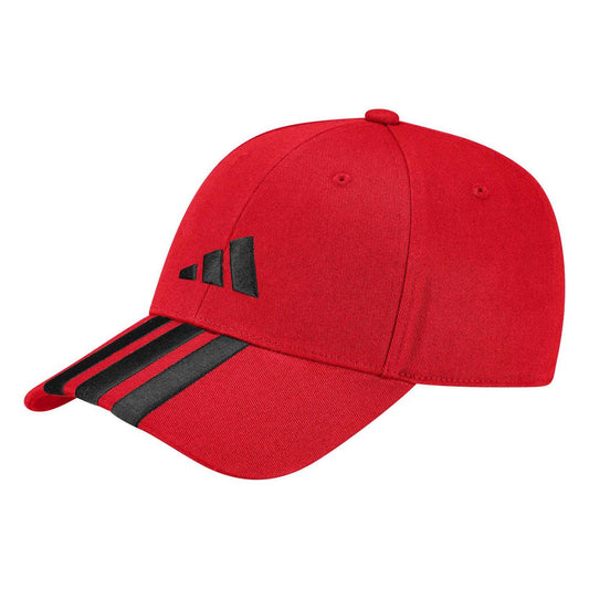 GORRA ADIDAS BASEBALL NEW LOGO 3 BANDAS ROJO