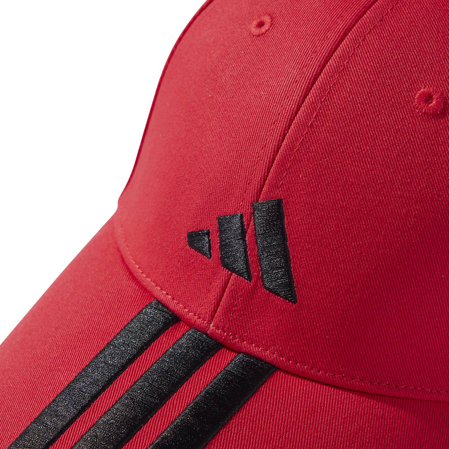 GORRA ADIDAS BASEBALL NEW LOGO 3 BANDAS ROJO