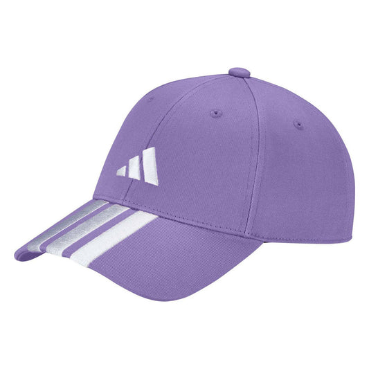GORRA ADIDAS BASEBALL NEW LOGO 3 BANDAS LILA