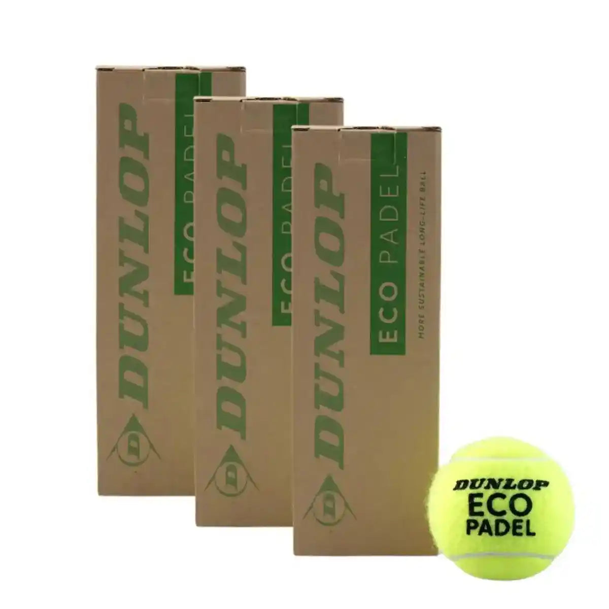 TRIPACK DE BOTES DE 3 BOLAS DUNLOP ECO PADEL 601554EU