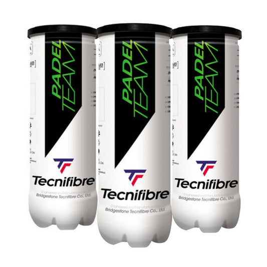 TRIPACK DE BOTES DE 3 BOLAS TECNIFIBRE PADEL TEAM