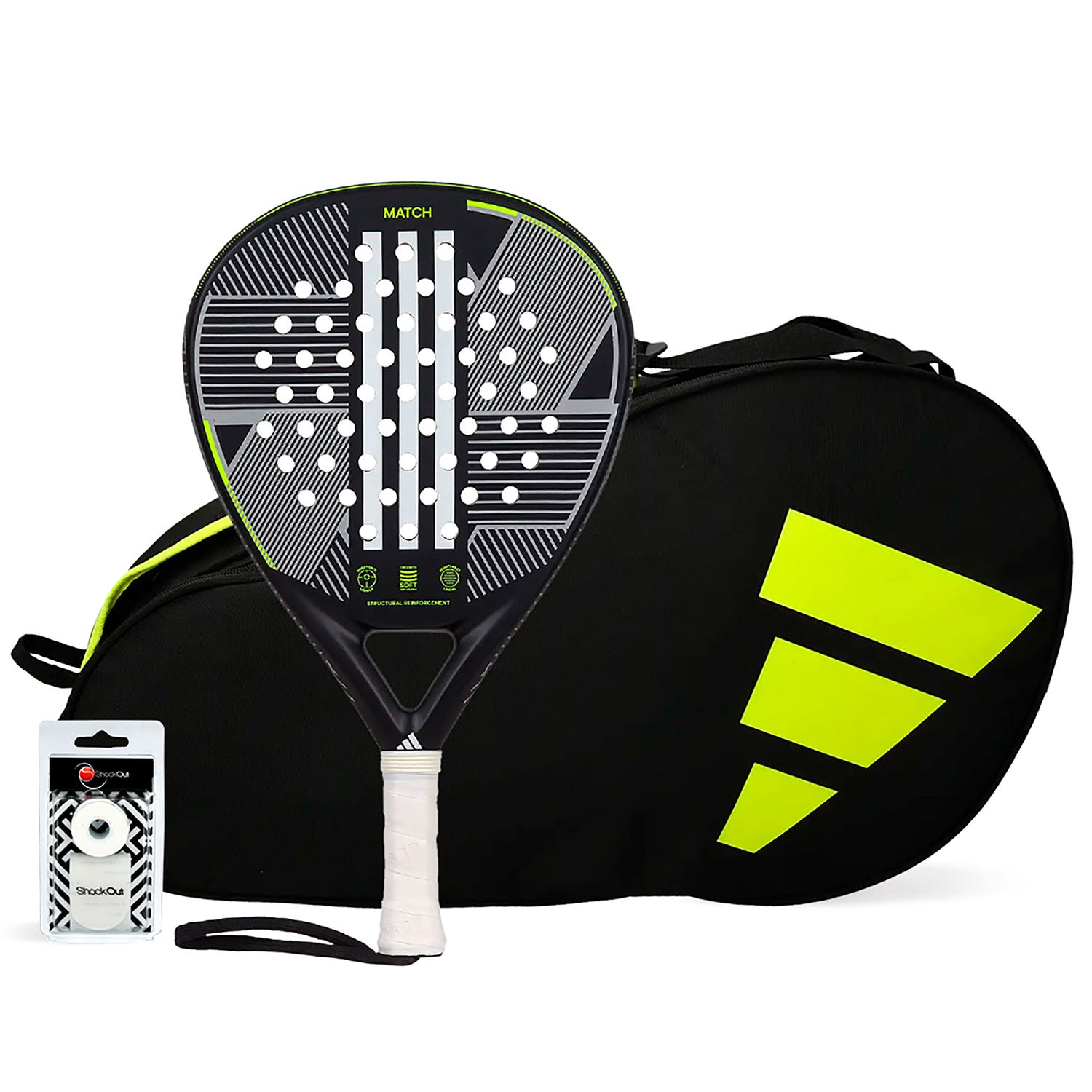 PACK ADIDAS MATCH 3.3 LIME PALETERO CONTROL