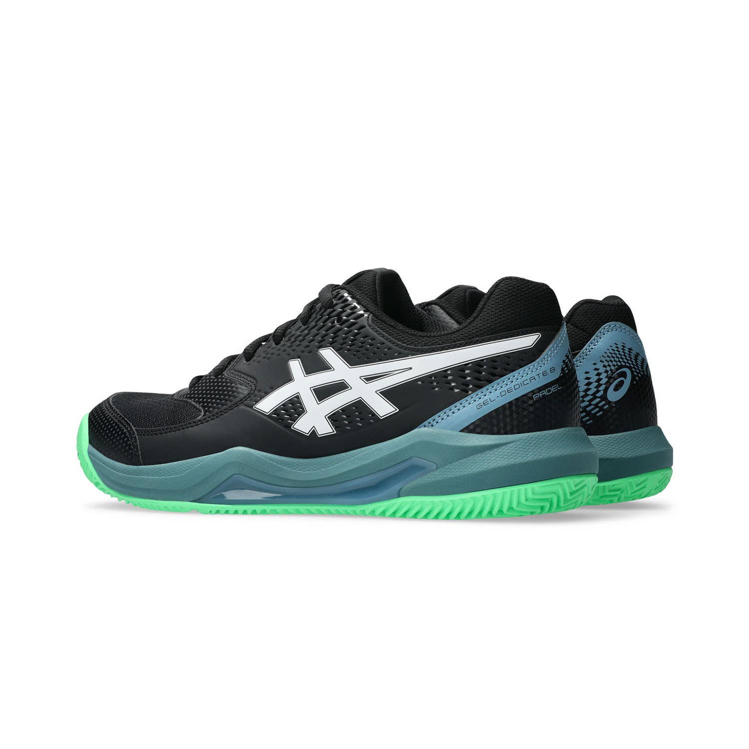 ASICS GEL-DEDICATE 8 PADEL NEGRO/VERDE 1041A414