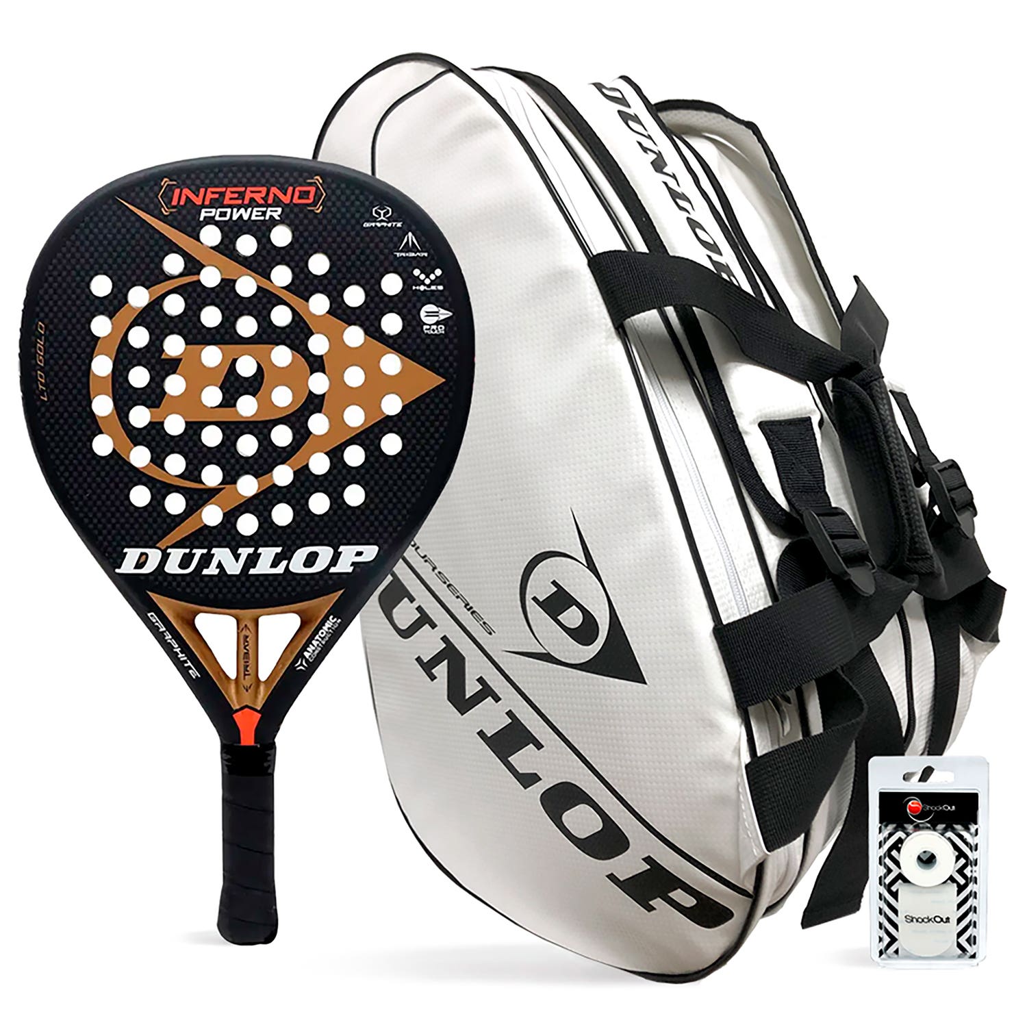 PACK DUNLOP INFERNO POWER GOLD INTRO CARBON WHITE