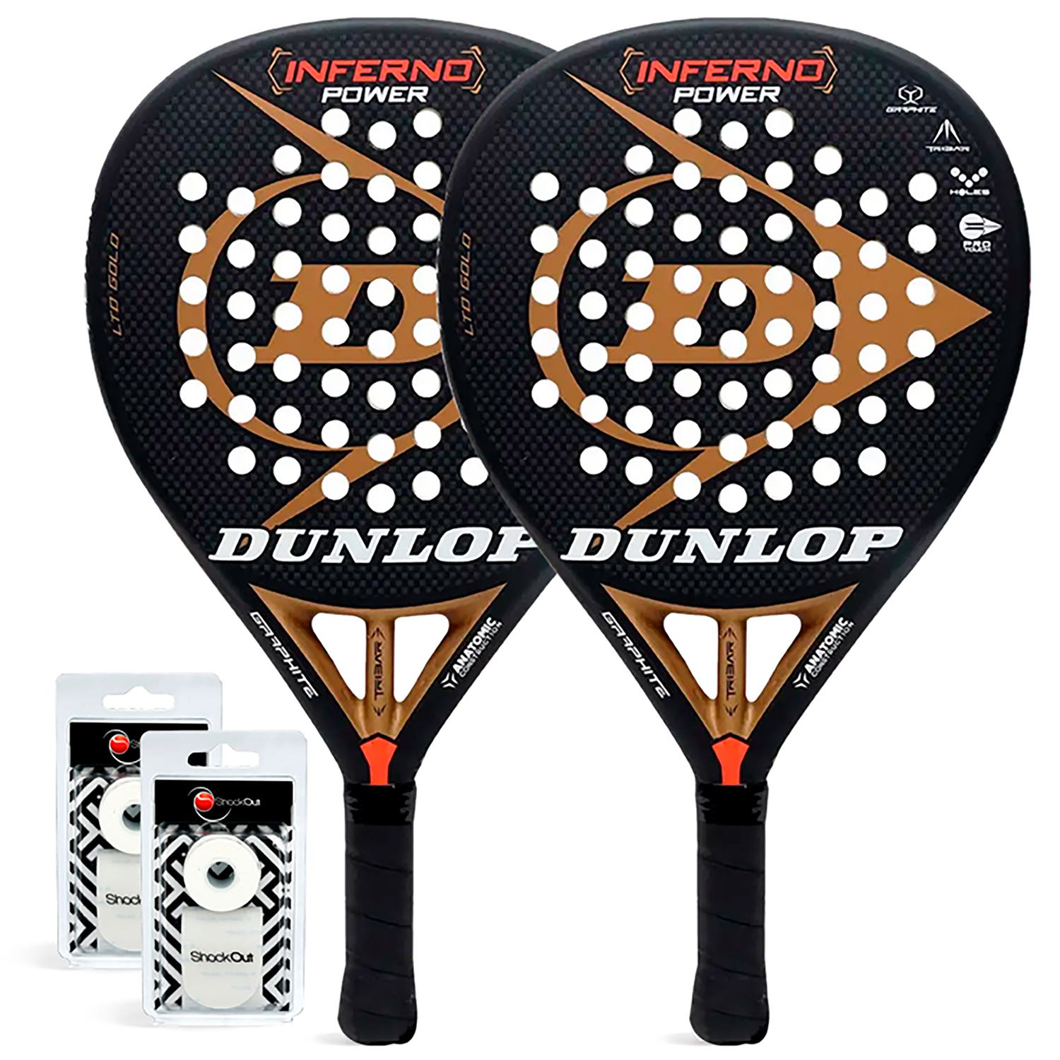PACK DUO DUNLOP INFERNO POWER GOLD