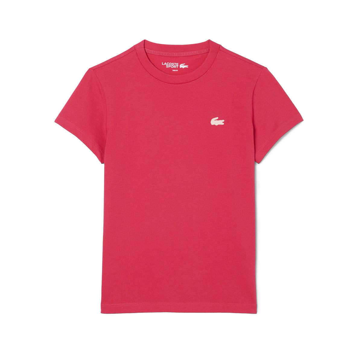 CAMISETA LACOSTE CORE PERFORMANCE MUJER ROJO
