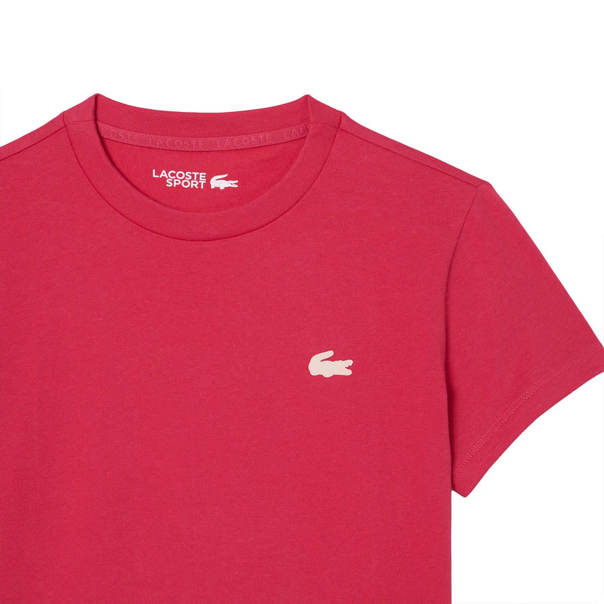 CAMISETA LACOSTE CORE PERFORMANCE MUJER ROJO