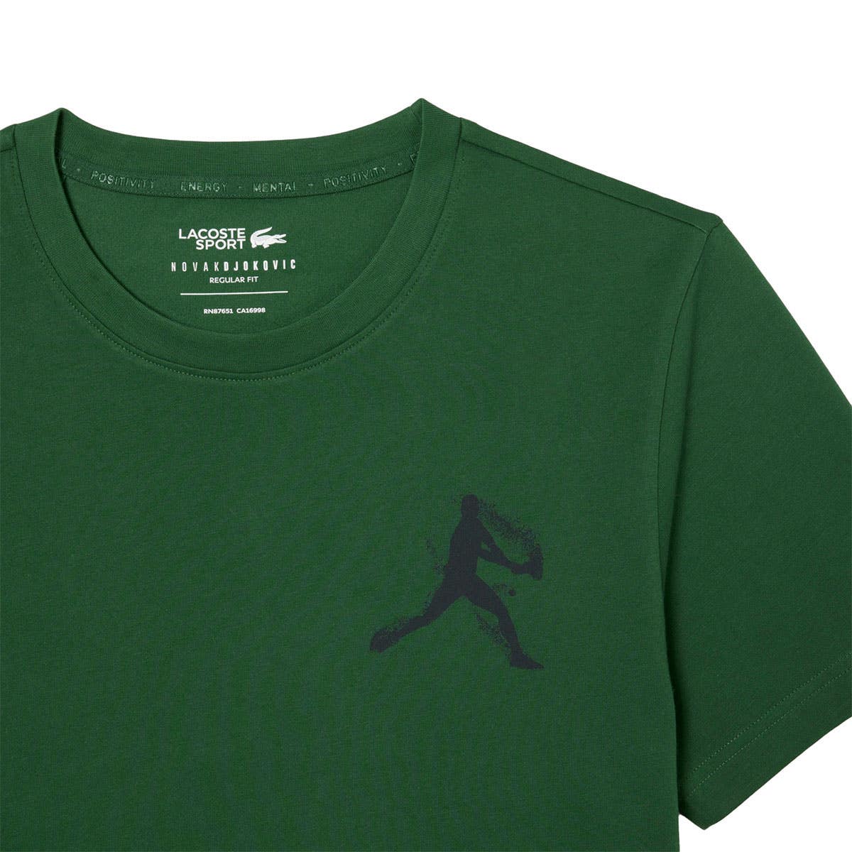 CAMISETA Y GORRA LACOSTE DJOKOVIC FAN PACK VERDE