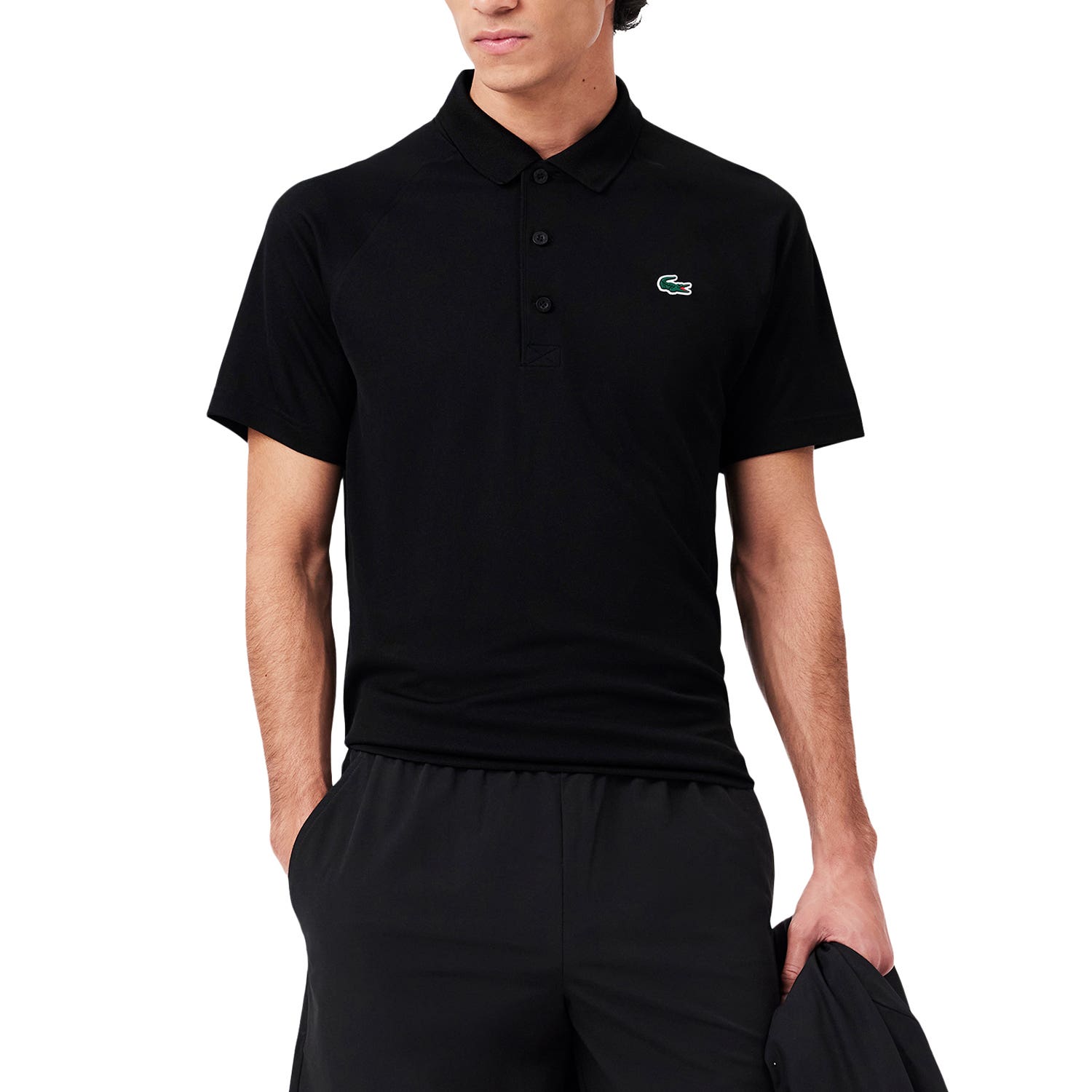 POLO LACOSTE HOMBRE NEGRO