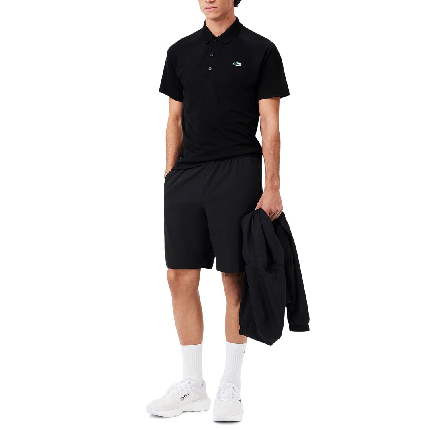 POLO LACOSTE HOMBRE NEGRO