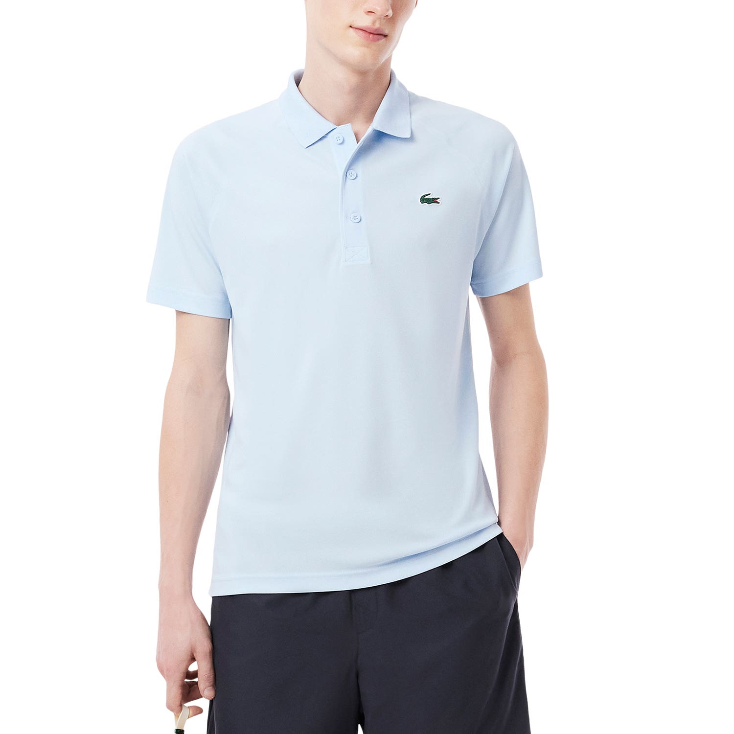 POLO LACOSTE HOMBRE AZUL AGUA