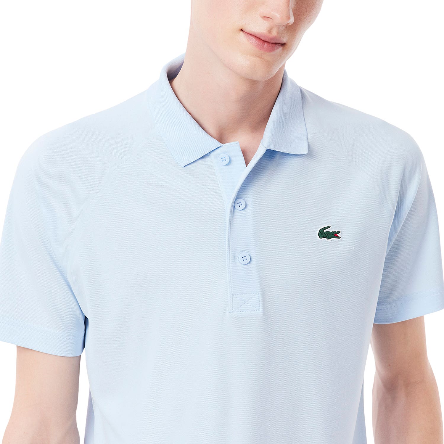 POLO LACOSTE HOMBRE AZUL AGUA