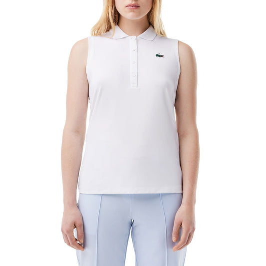 POLO LACOSTE CORE PERFORMANCE MUJER BLANCO