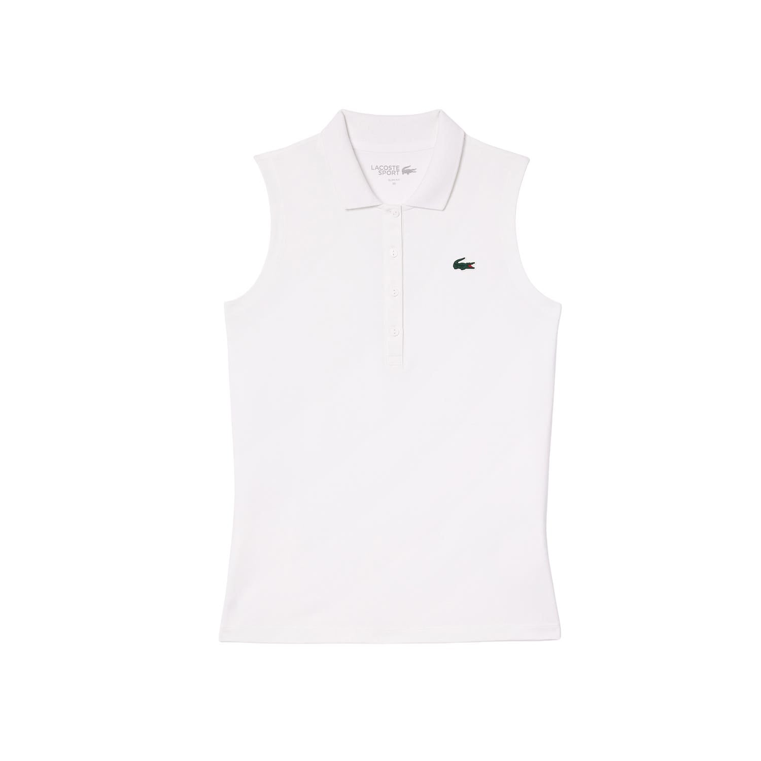 POLO LACOSTE CORE PERFORMANCE MUJER BLANCO
