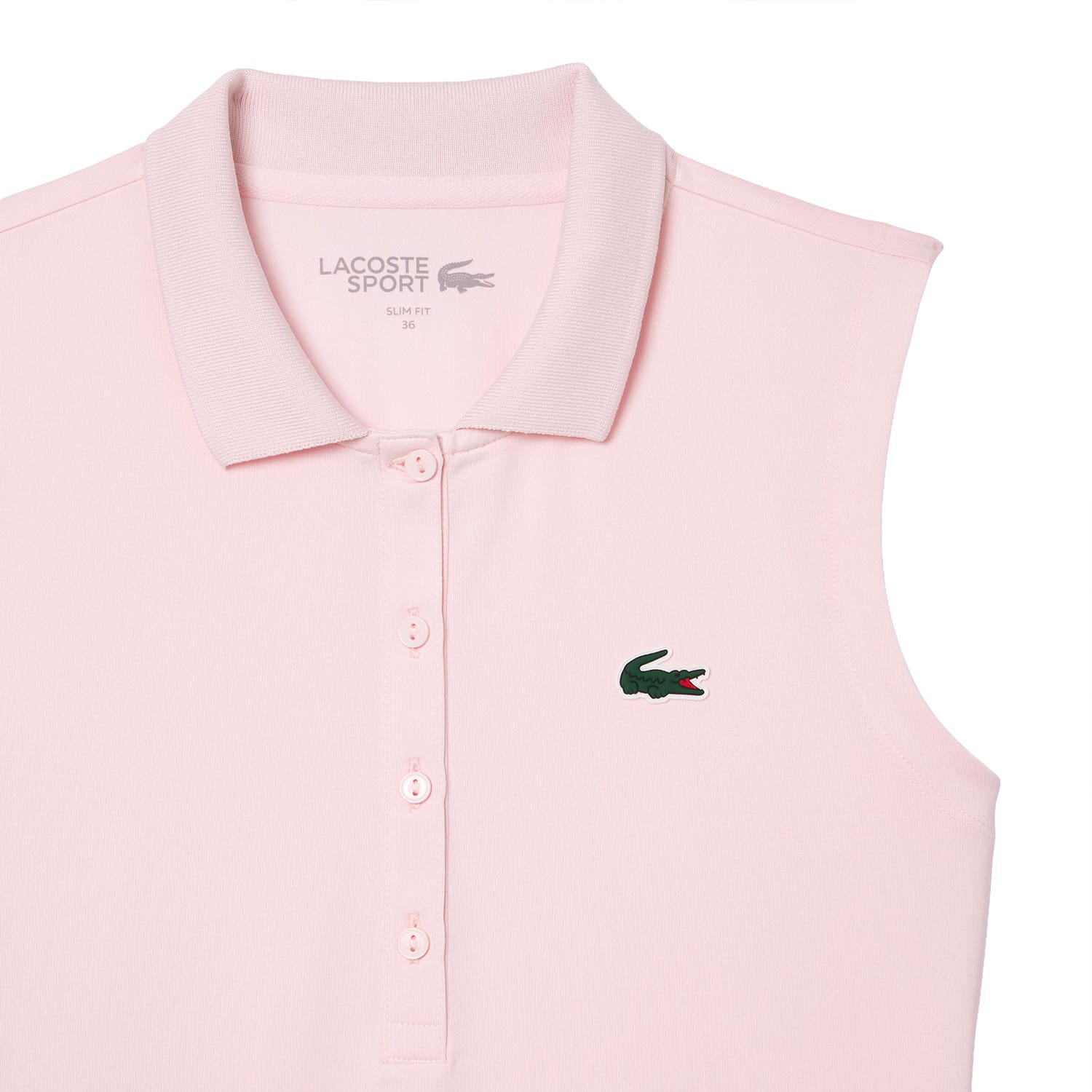 POLO LACOSTE CORE PERFORMANCE MUJER ROSA