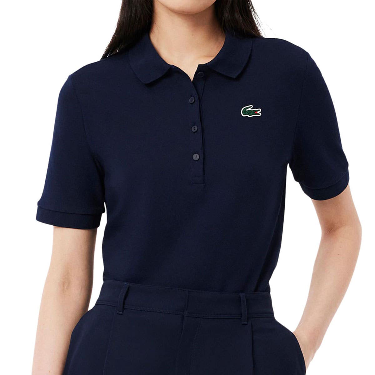 POLO LACOSTE CORE PERFORMANCE PF8631 MUJER AZUL MARINO