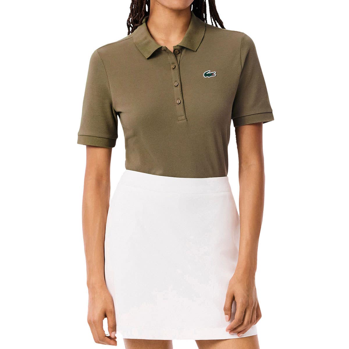 POLO LACOSTE CORE PERFORMANCE PF8631 MUJER MARRÓN