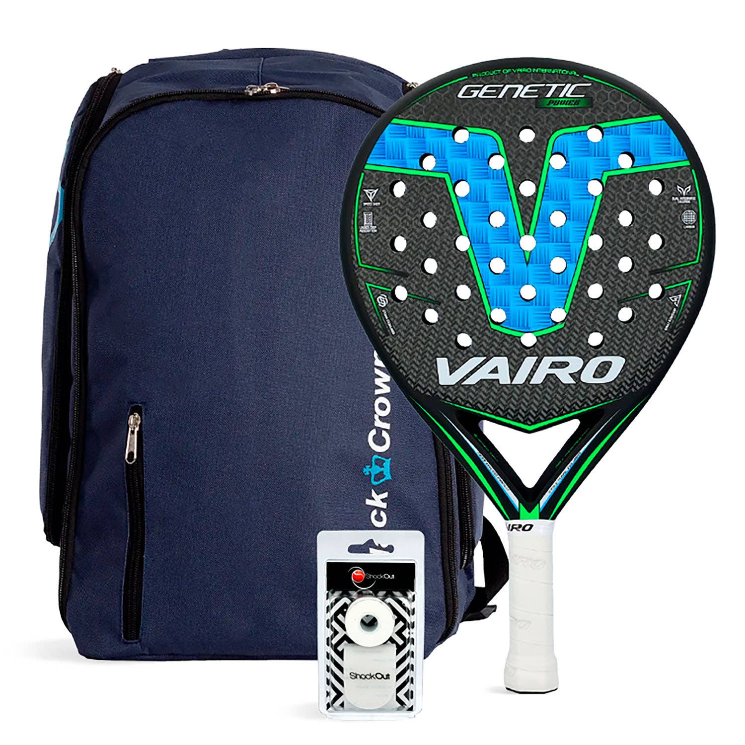 PACK VAIRO GENETIC POWER MOCHILA BLACK CROWN NAVY
