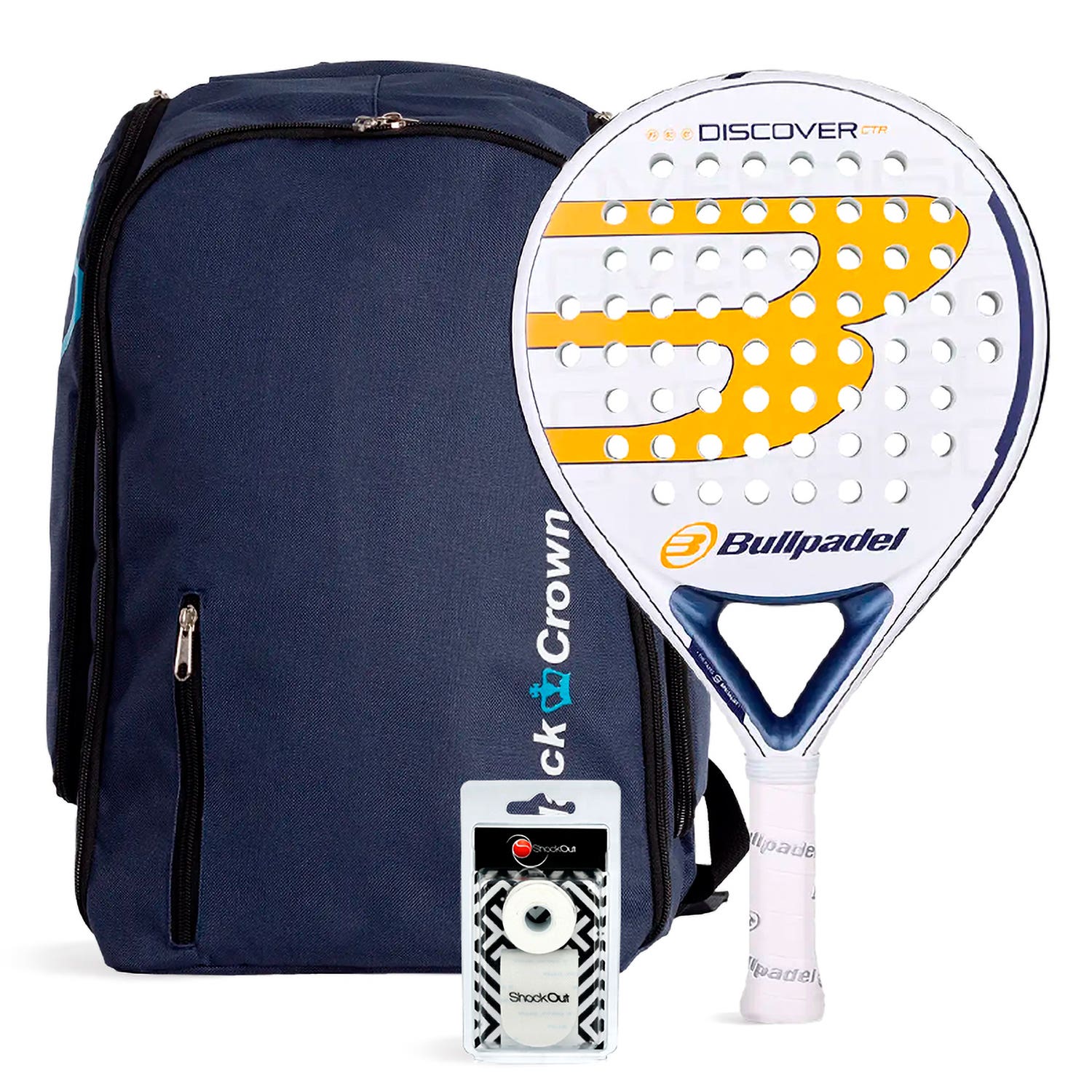 PACK BULLPADEL DISCOVER CTRL MOCHILA BLACK CROWN NAVY