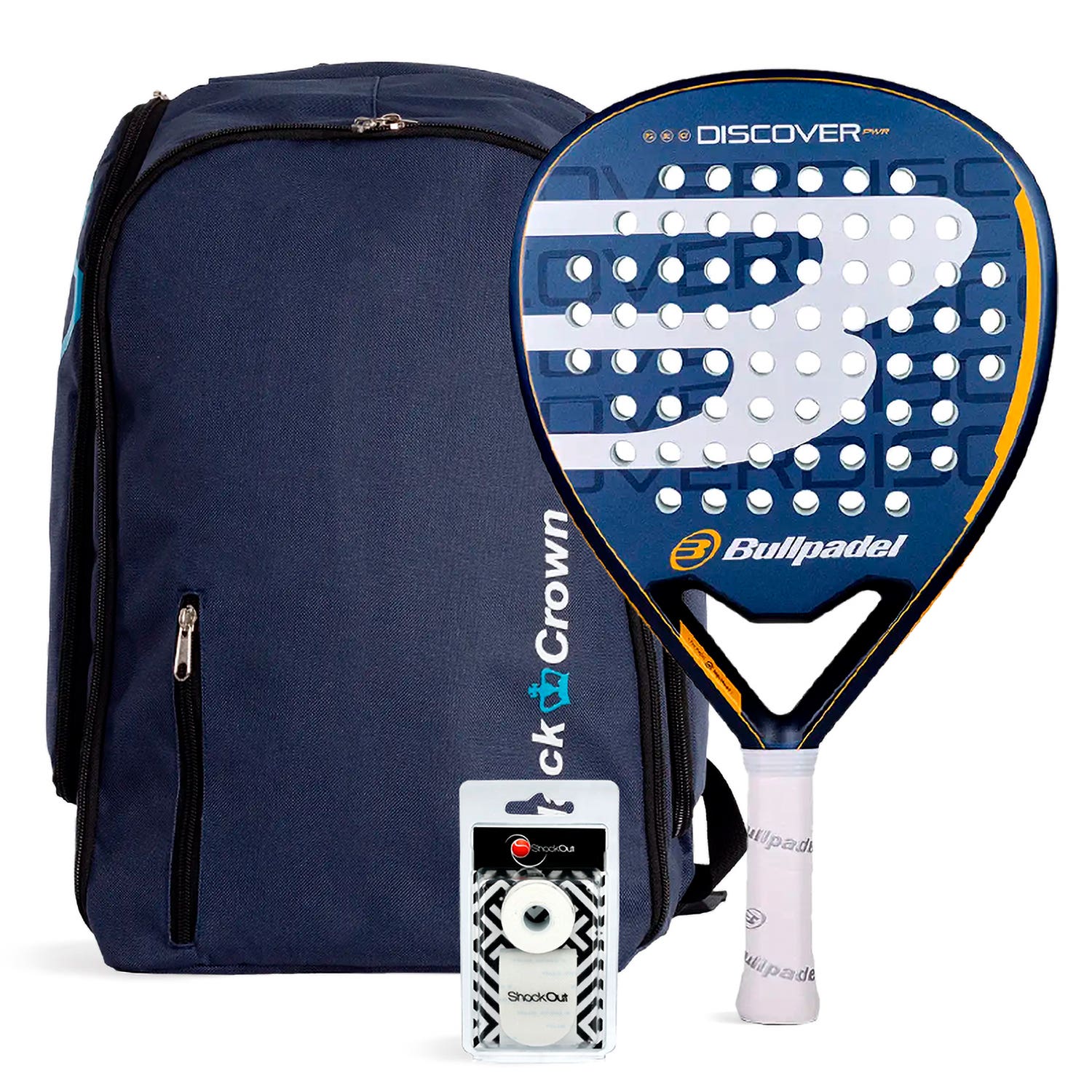 PACK BULLPADEL DISCOVER PWR MOCHILA BLACK CROWN NAVY
