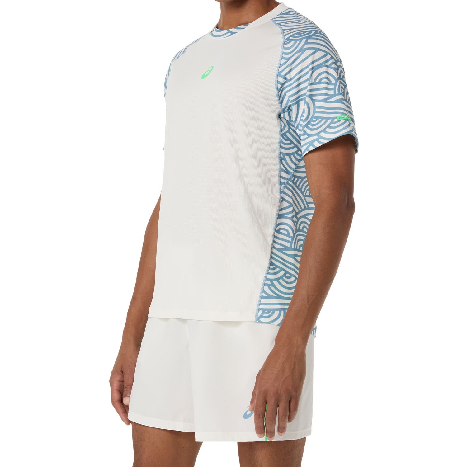 CAMISETA ASICS PADEL COURT ALL OVER PRINT BEIGE